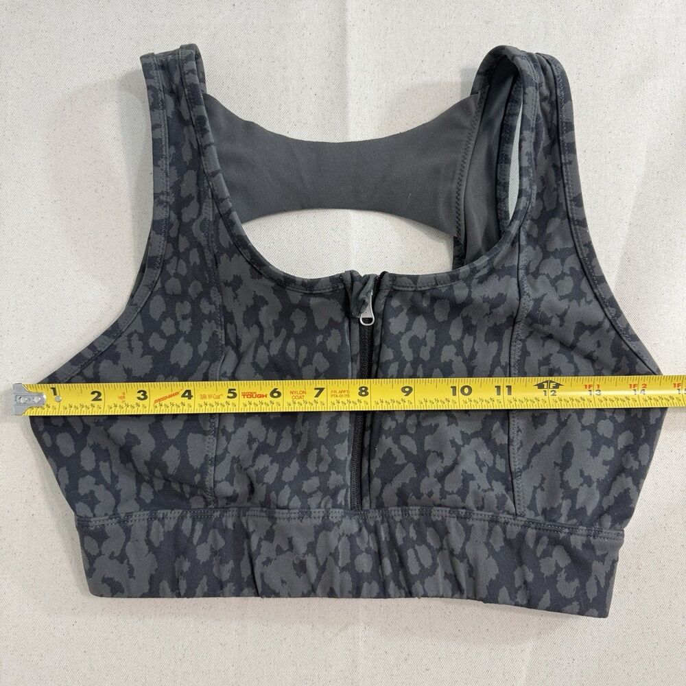 Varley Let’s Go Fay Sports Bra Front Zip Closure Colour Shan Sz Medium *No Pads - Picture 4 of 7